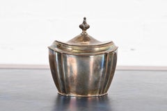 Antique Art Deco Silverplate Lidded Sugar Bowl