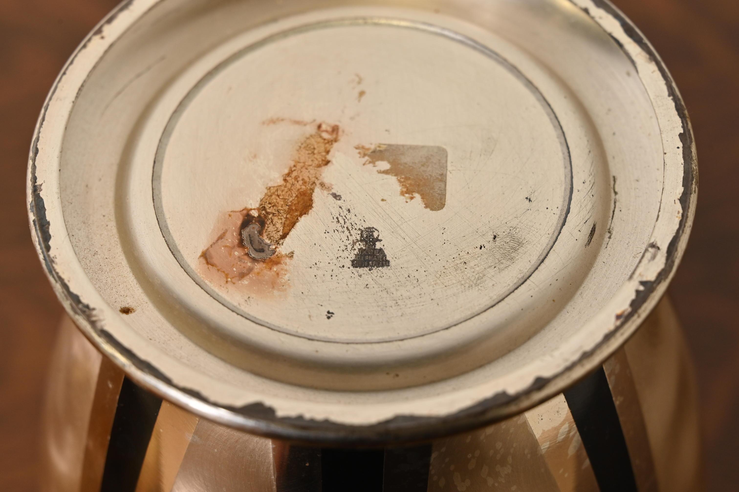 Antiguo jarrón Art Decó de plata de WMF Ikora, circa años 30 en venta 5