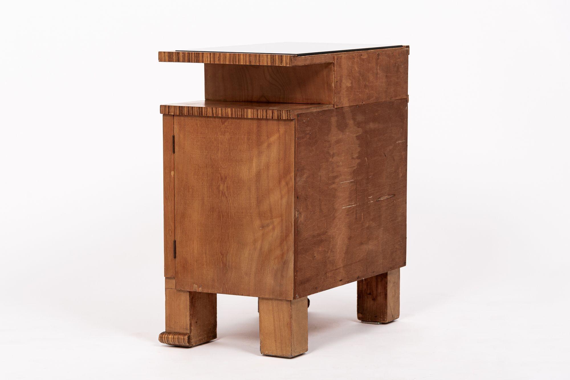 Austriaco Antico mobile bar o mobile laterale in Wood, 1930
