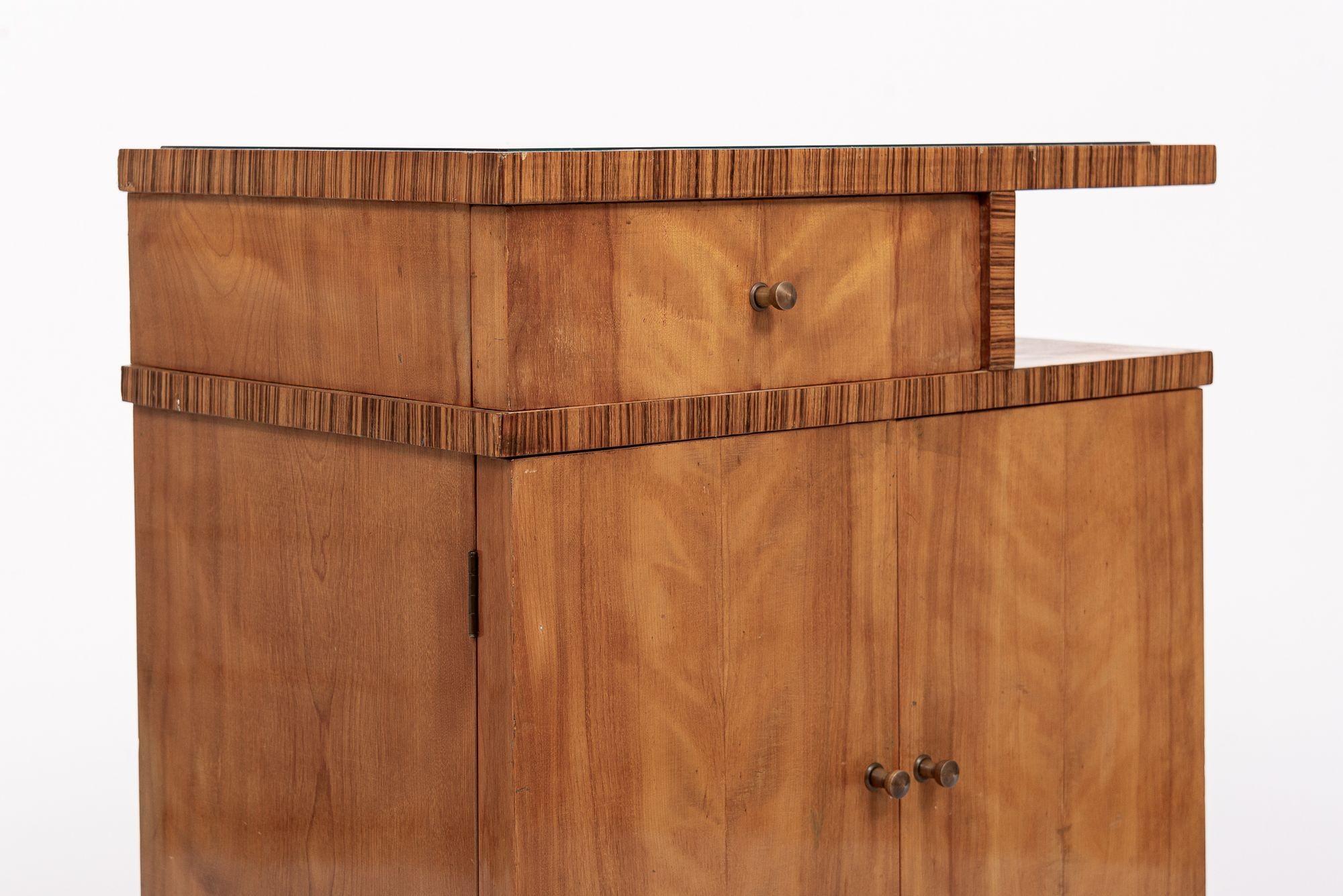 Antico mobile bar o mobile laterale in Wood, 1930 1