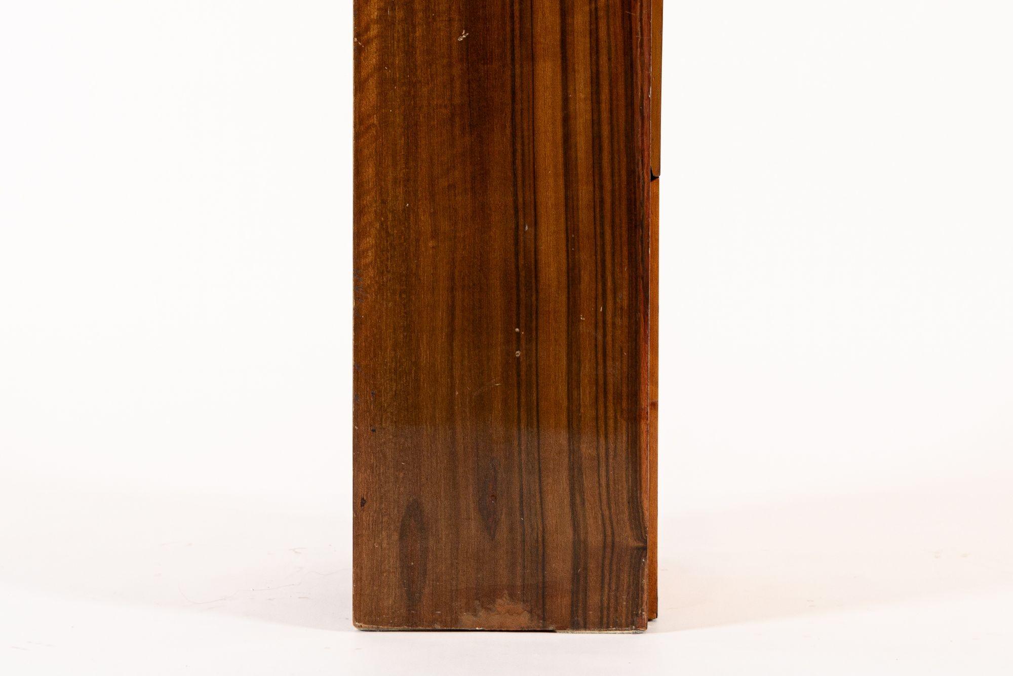 Mid-20th Century Antique Art Deco Small Wood Nightstand or Side Cabinet, 1930s For Sale