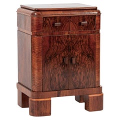 Petit meuble de rangement d'appoint ou table de nuit Art Déco des années 1940
