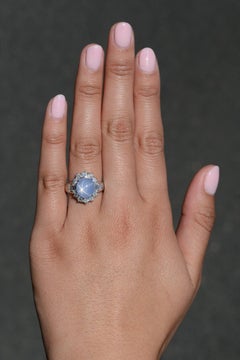 Antique Art Deco Star Sapphire Engagement Ring