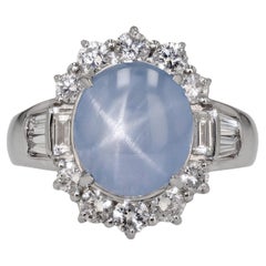 Antique Art Deco Star Sapphire Engagement Ring