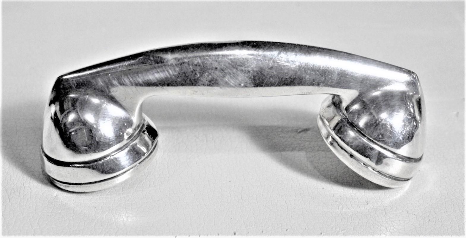Antike antike Art Deco Sterling Silber und Bakelit Telephone Kinderspielzeug Baby Rattle (20. Jahrhundert) im Angebot