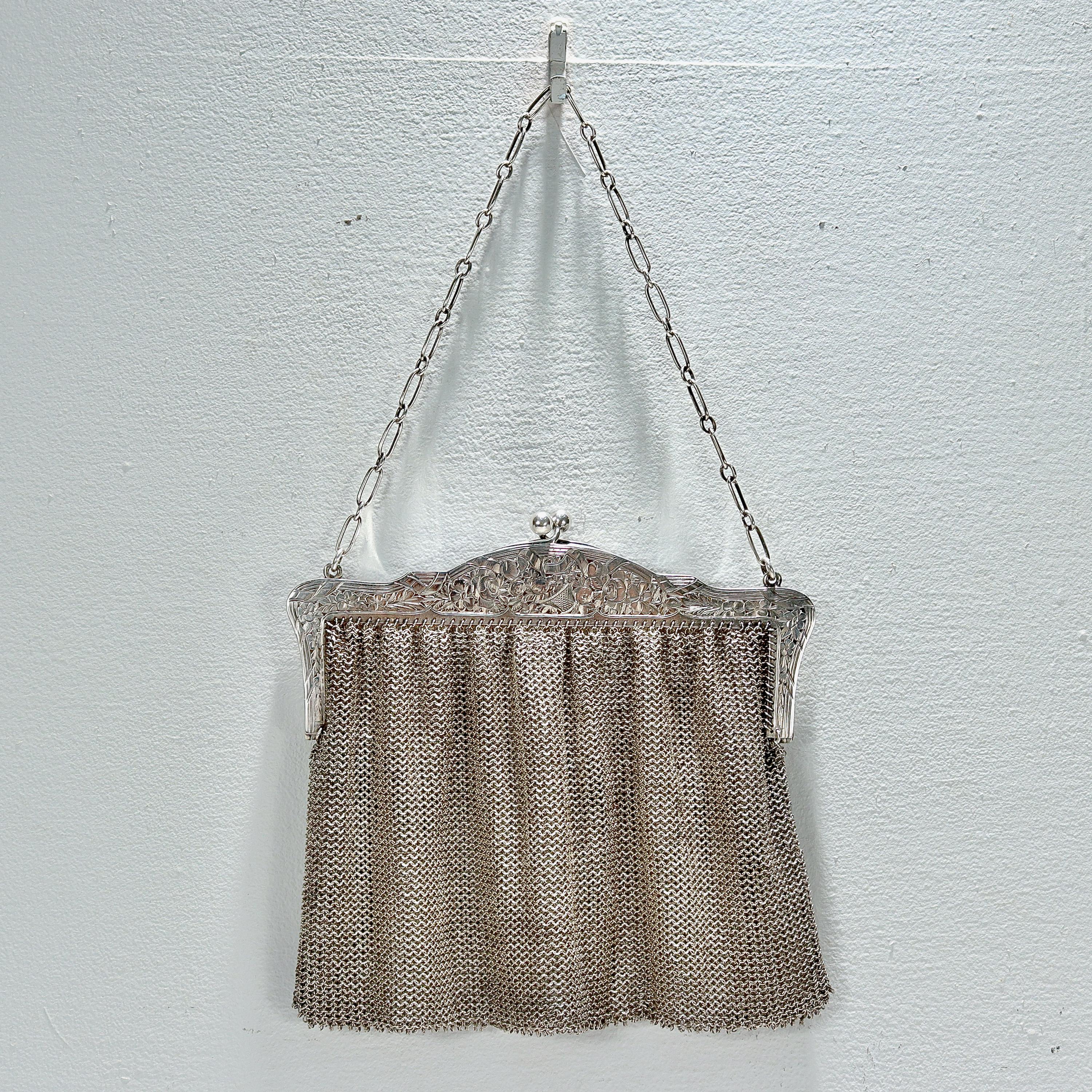 antique silver bag