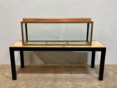 Antique Art Deco-Style Brass Aquarium