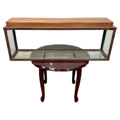 Aquarium antique en laiton de style Art déco