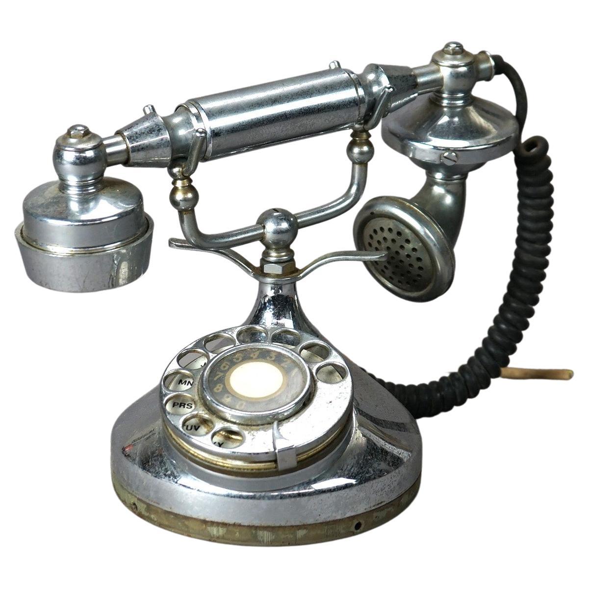 Antique Art Deco Table Top Rotary Telephone Circa 1930