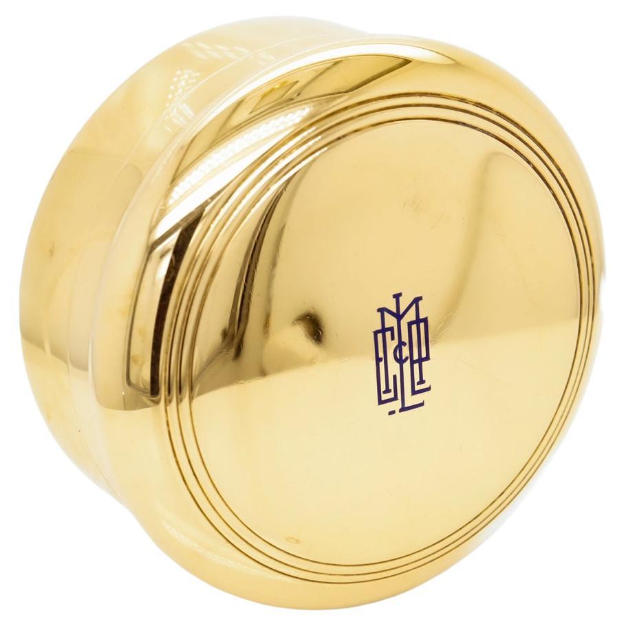 Antique Art Deco Tiffany & Co 18k Gold & Enamel Pill Box For Sale
