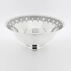 Antique Art Deco Tiffany & Co. Sterling Silver Engraved Bowl