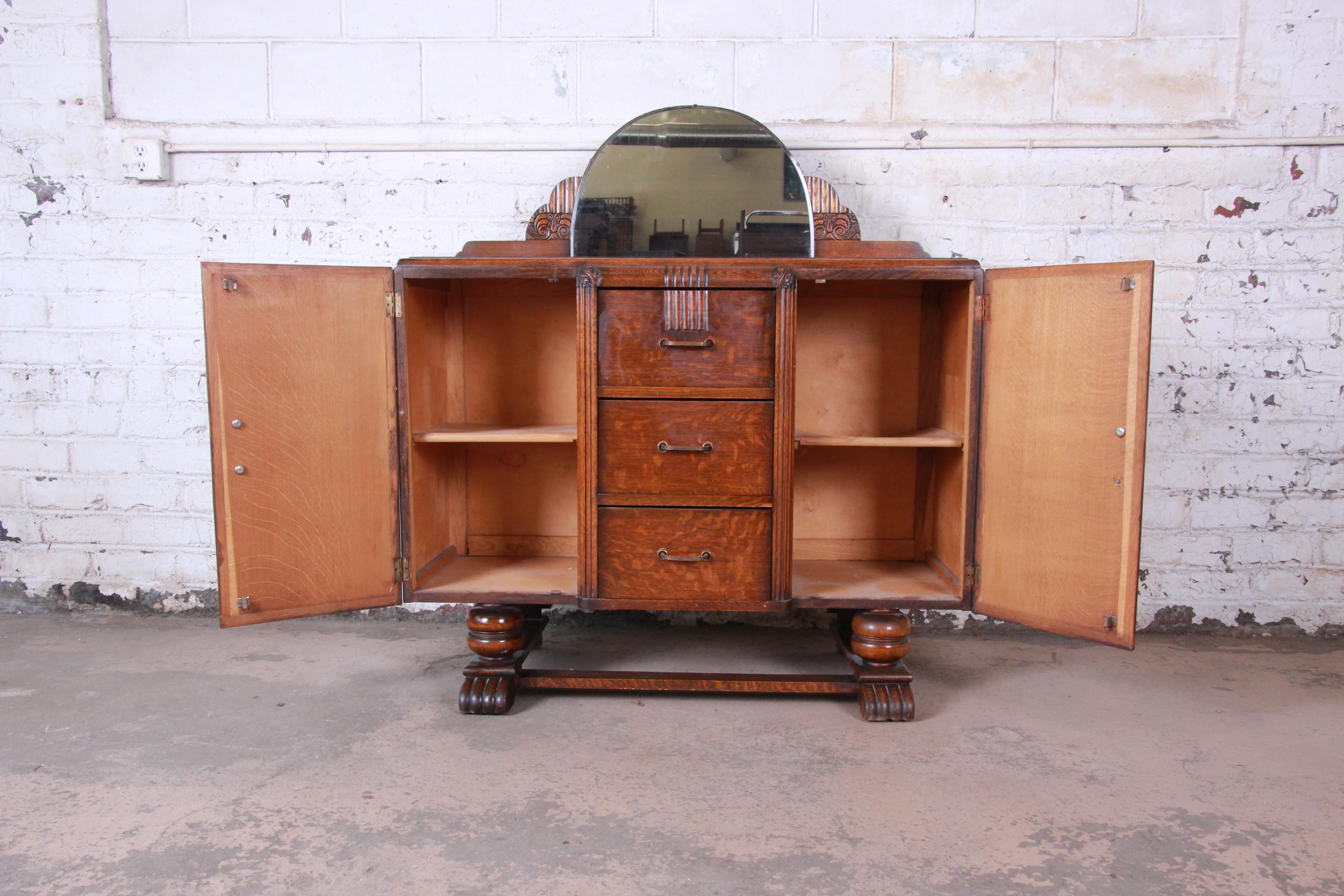 art deco buffet cabinet