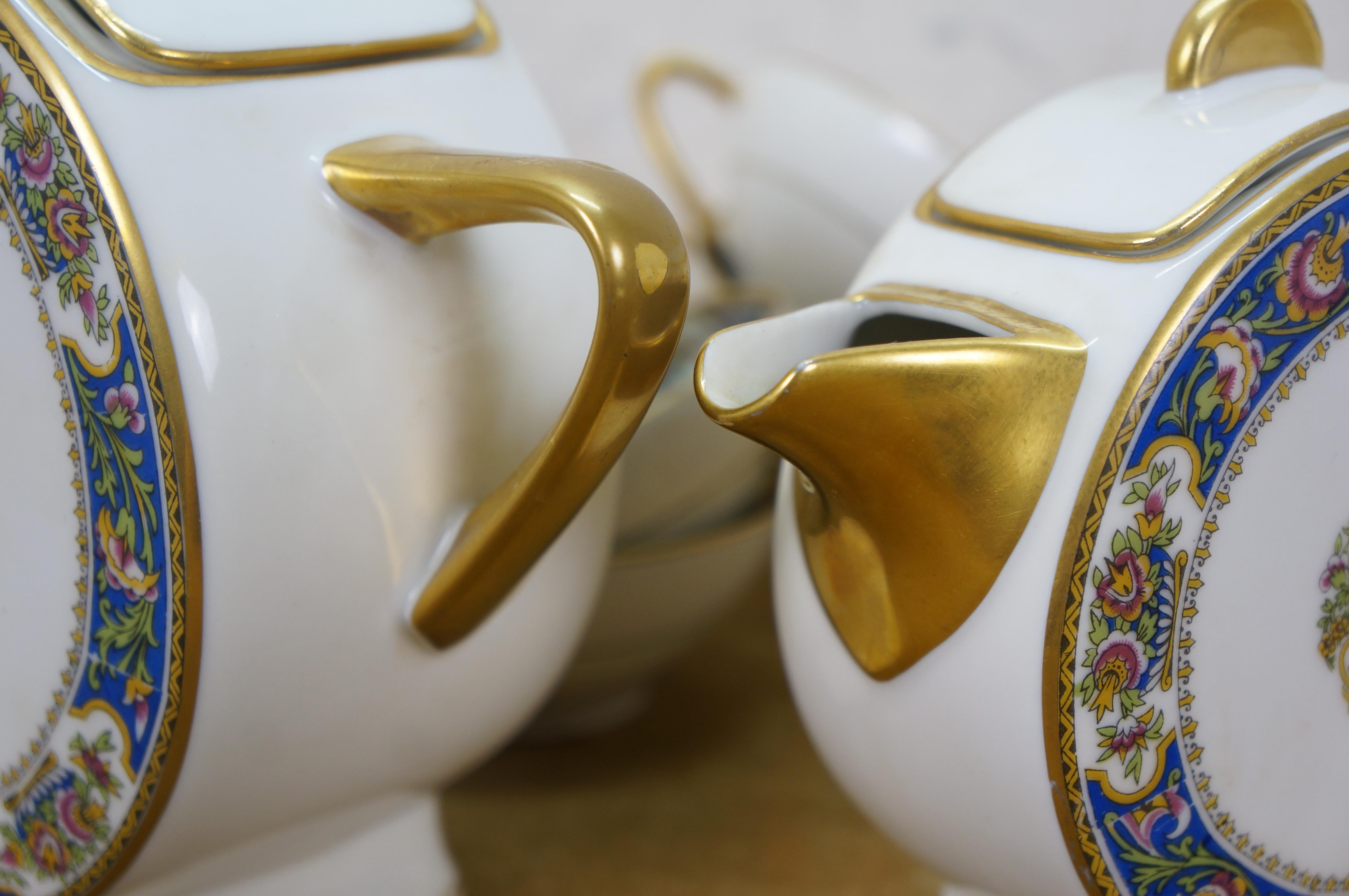 Antique Art Deco TLB Limoges Touze Lemaître Frères & Blancher Tea Coffee Set For Sale 5