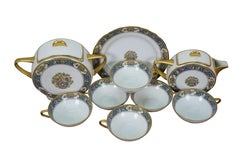 Antique Art Deco TLB Limoges Touze Lemaître Frères & Blancher Tea Coffee Set