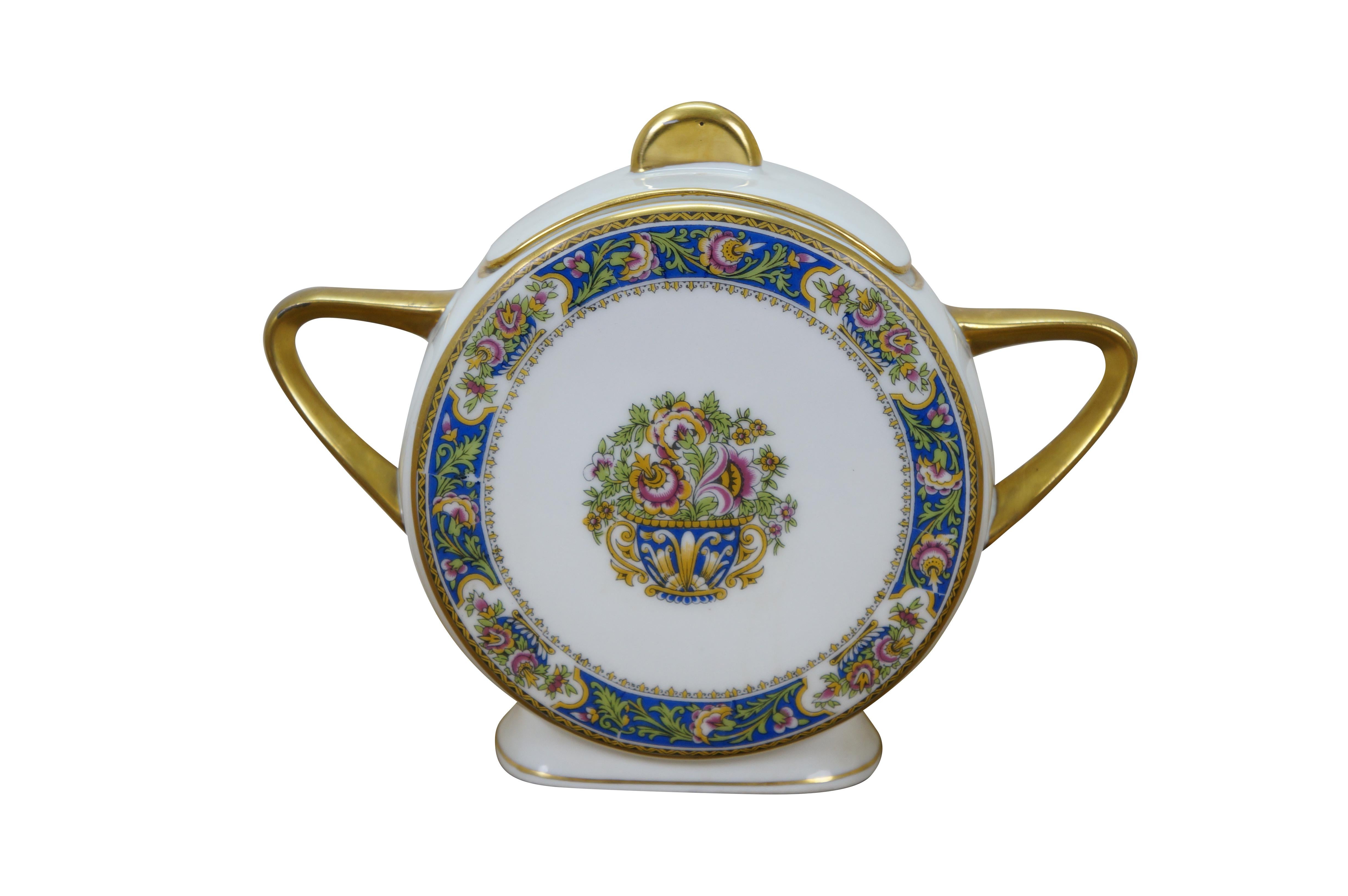 French Antique Art Deco TLB Limoges Touze Lemaître Frères & Blancher Tea Coffee Set For Sale