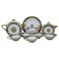 Antique Art Deco TLB Limoges Touze Lemaître Frères & Blancher Tea Coffee Set