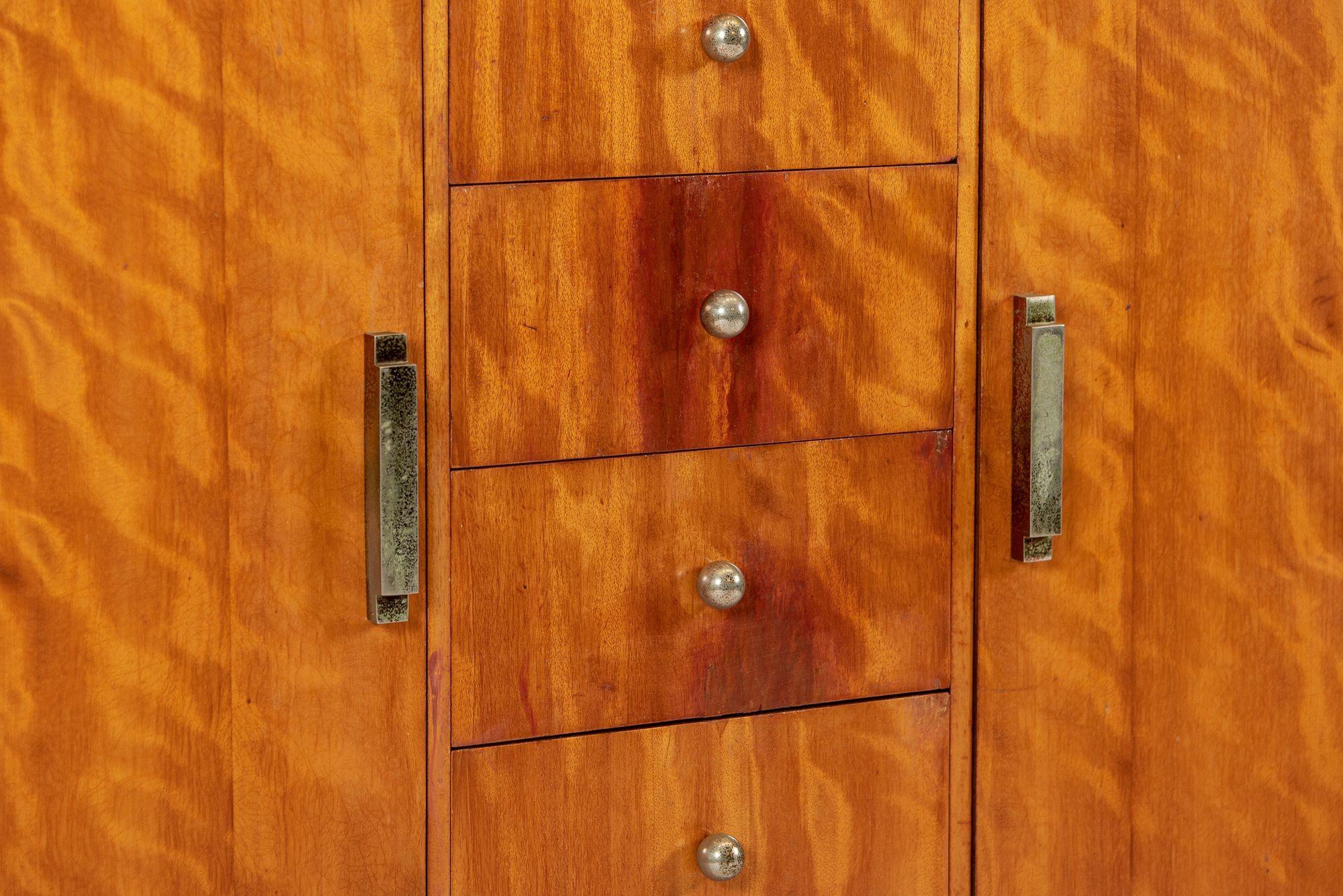 Antique Art Deco Two-Tone Burl Wood Dresser, 1930s 6