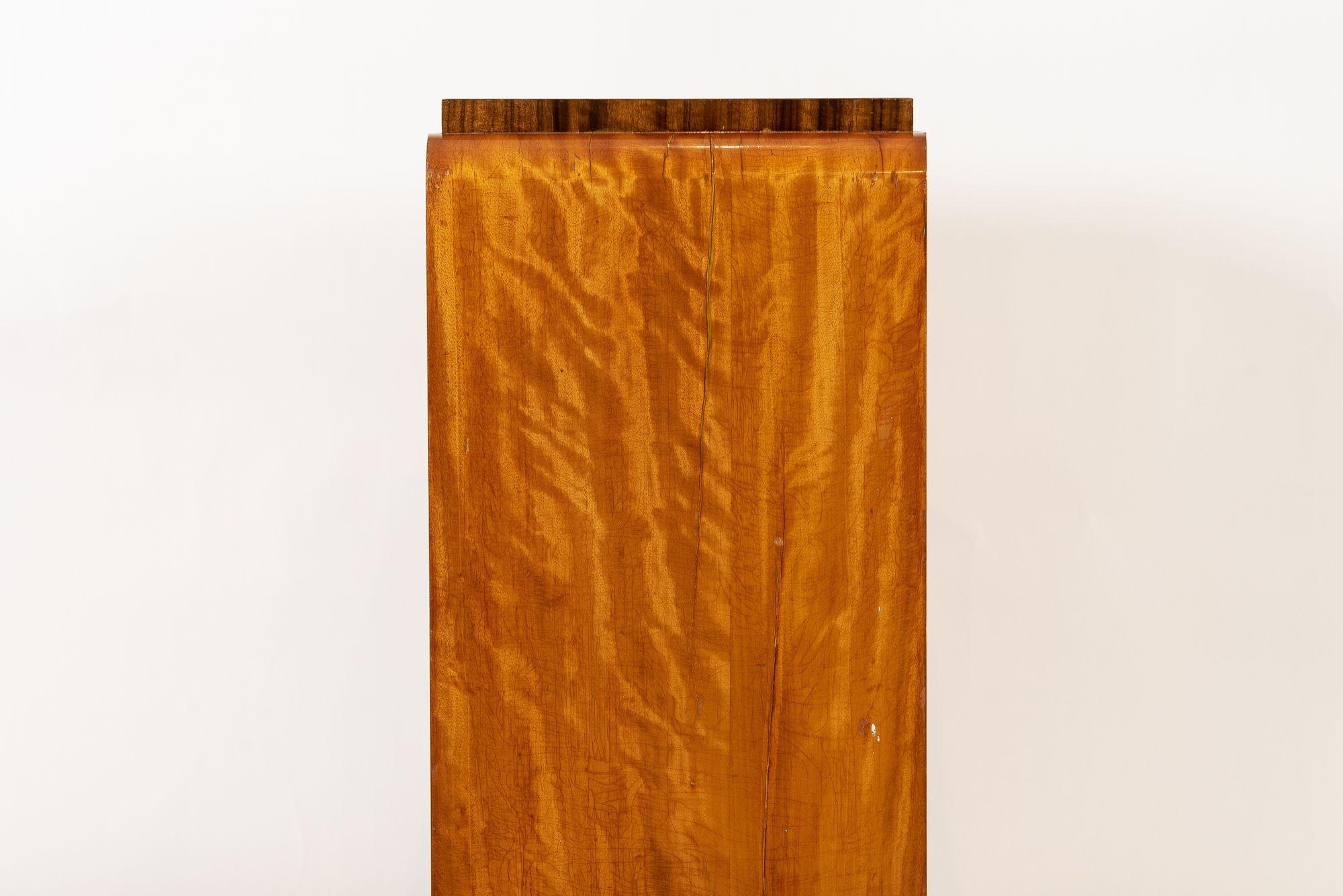 Antique Art Deco Two-Tone Burl Wood Dresser, 1930s 11