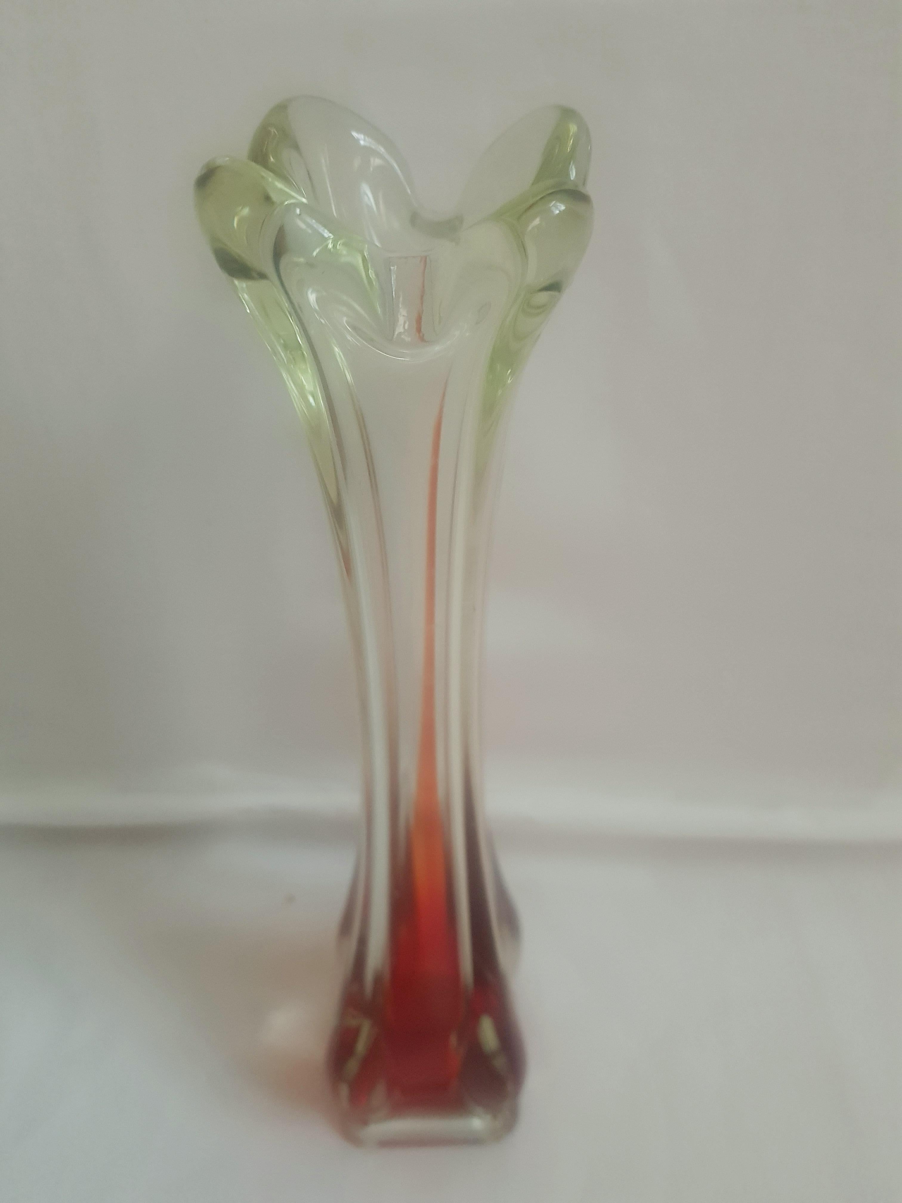 Art Glass Antique Art Deco Vase and Bowl For Sale