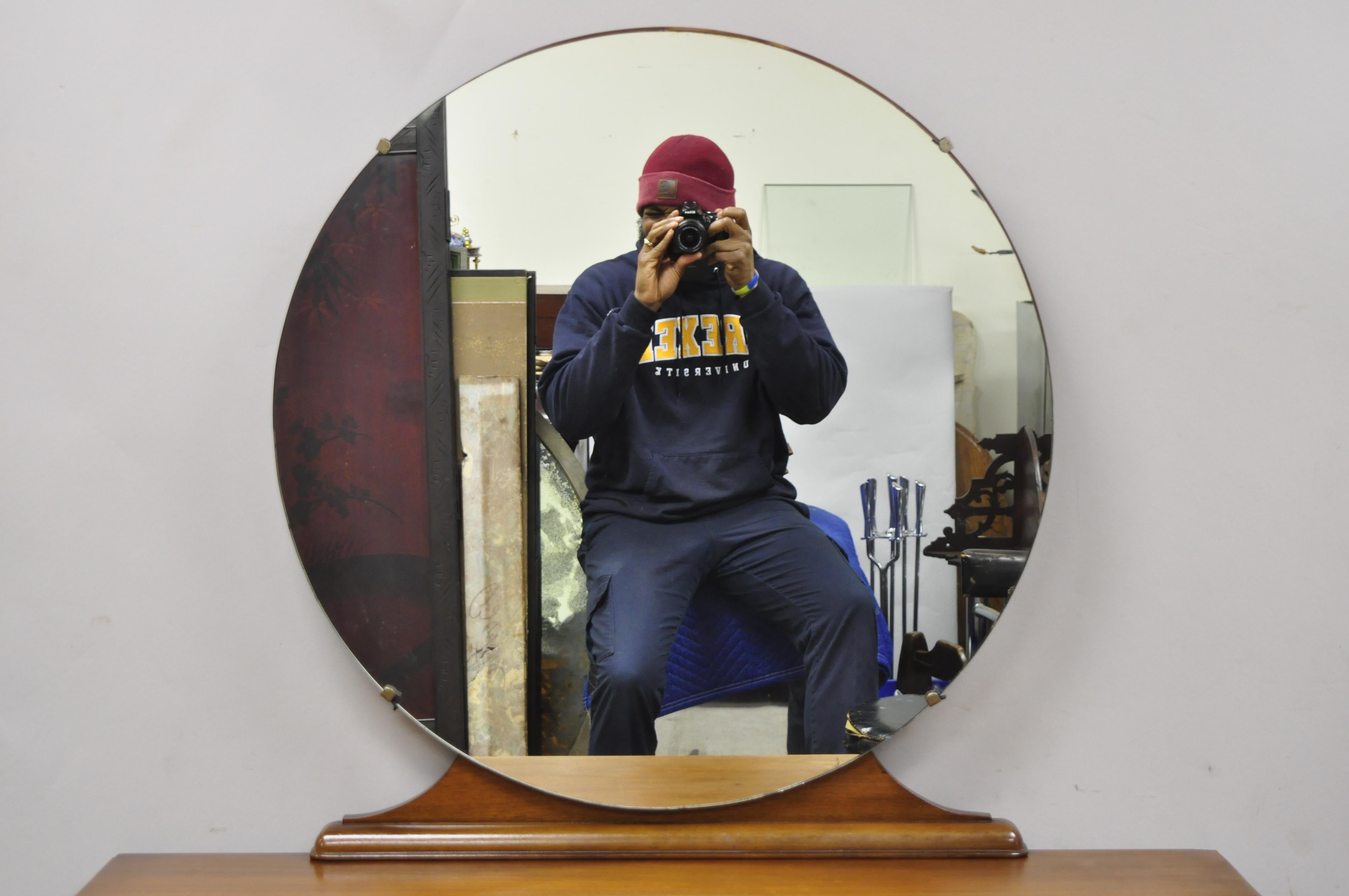 art deco dresser with mirror