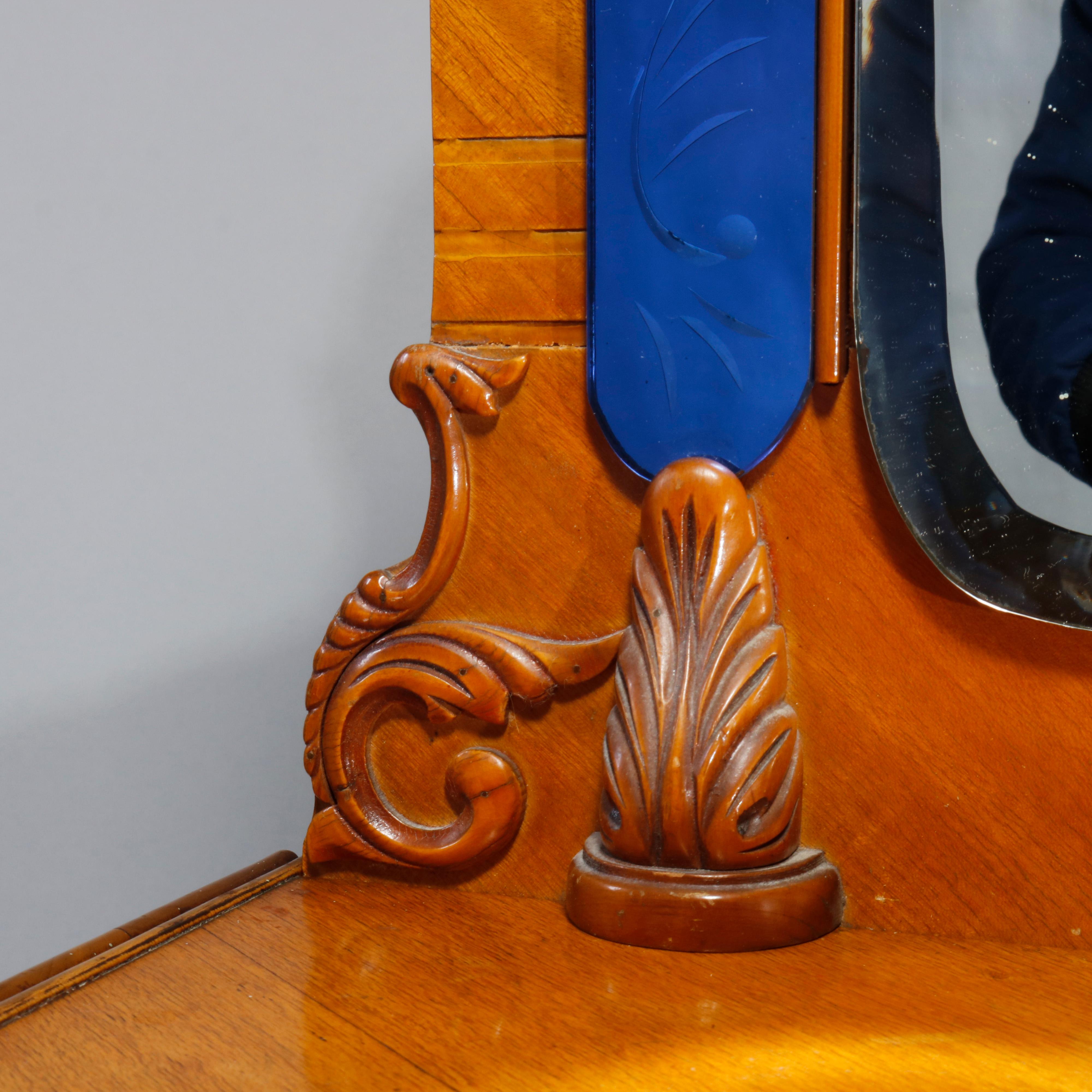 waterfall dresser with mirror