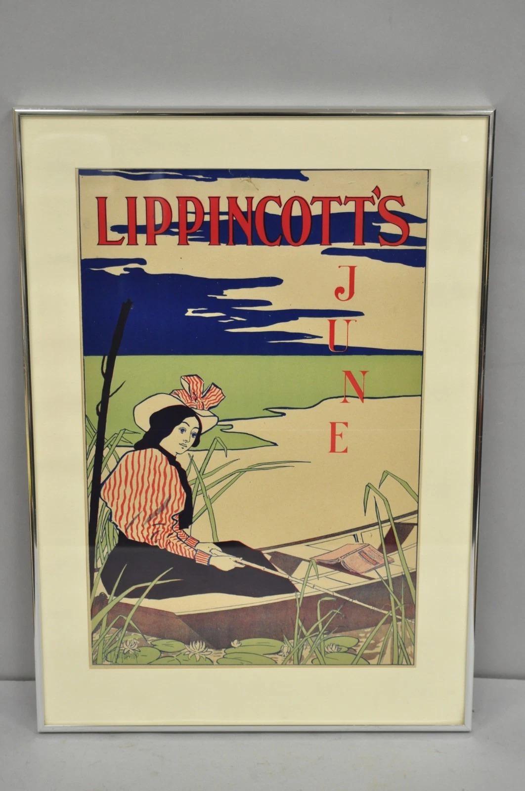 Antique Art Deco Will Carqueville Lippincott's 