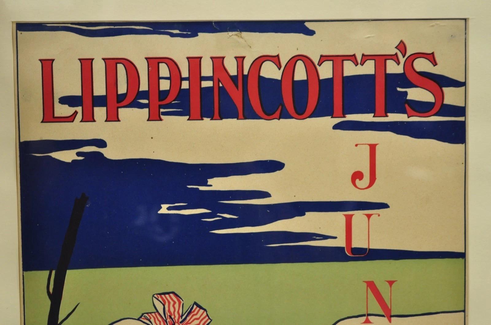 Antique Art Deco Will Carqueville Lippincott's 