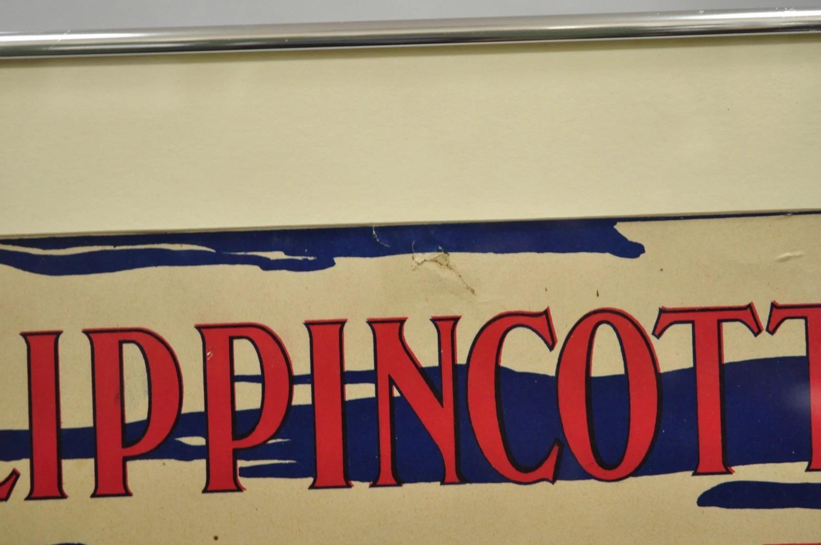 Antique Art Deco Will Carqueville Lippincott's 