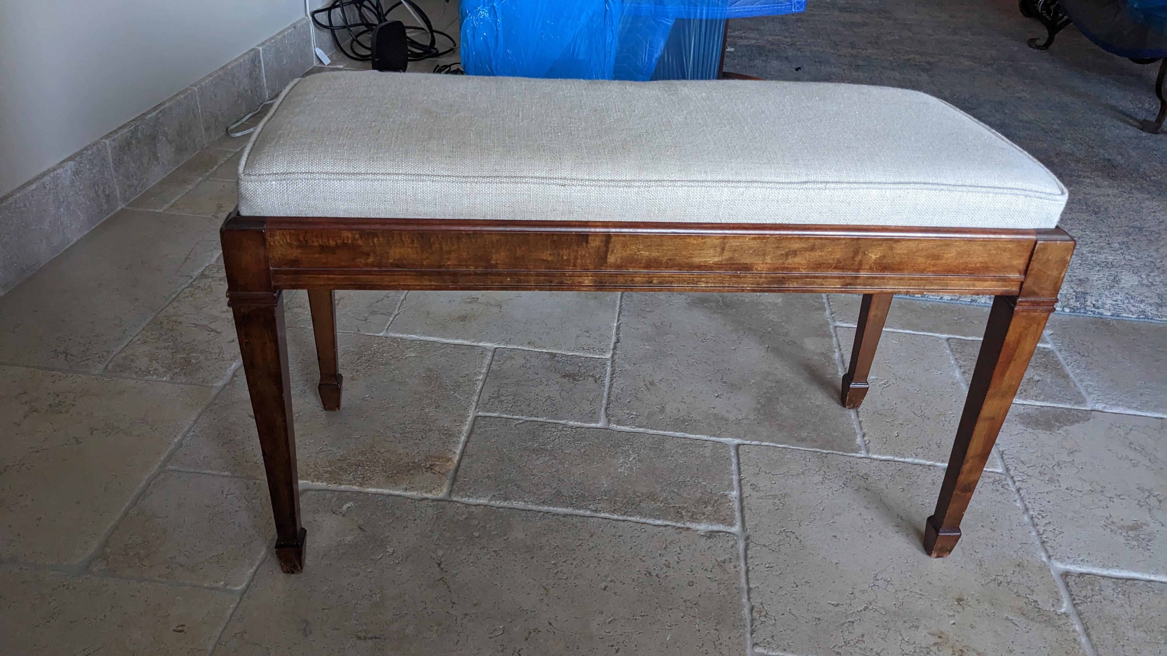 Antique Art Deco Wm. Knabe and Co. Crotch Walnut Baby Grand Player Piano & Bench 6