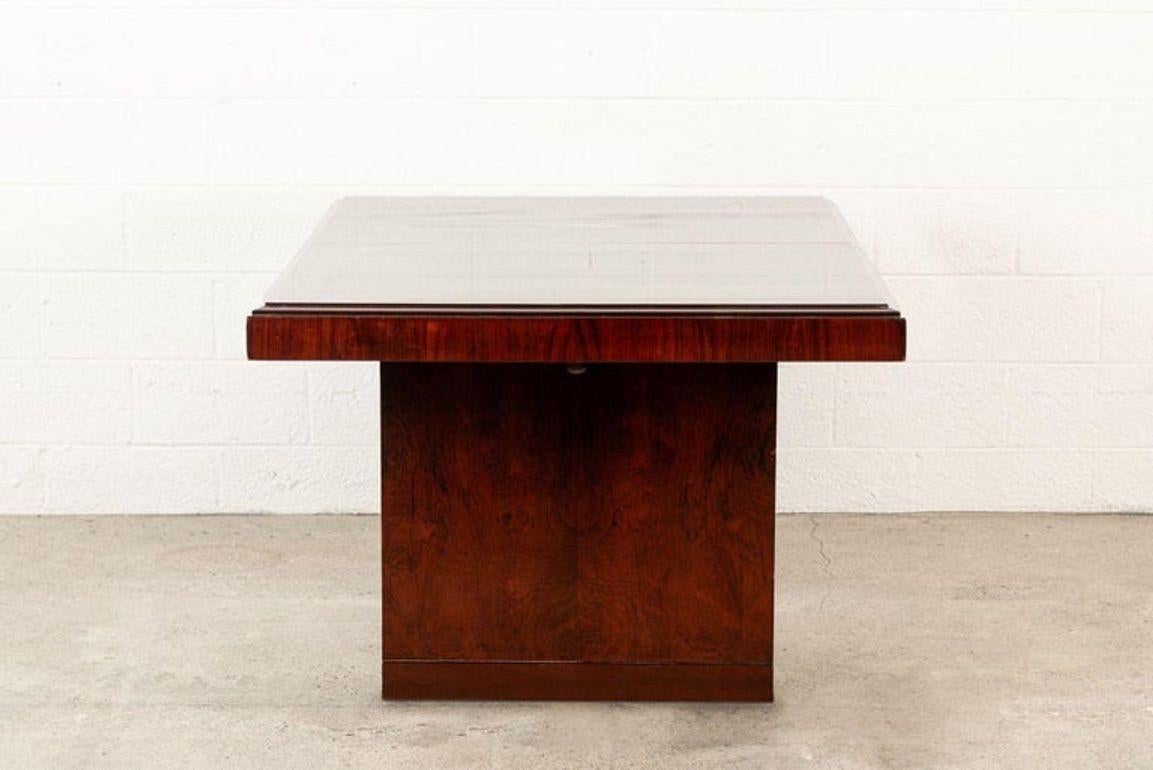 Antique Art Deco Wood Extendable Dining Table, Matching Credenza Available en vente 7