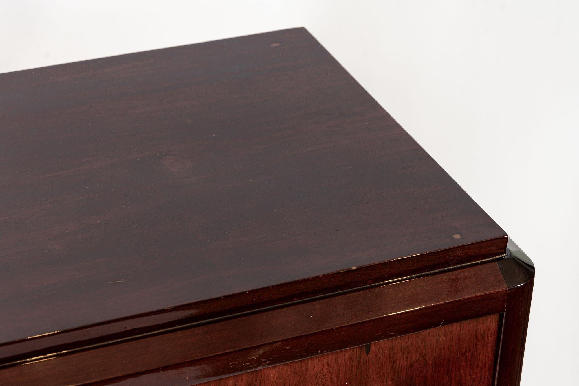 Antique Art Deco Wood Sideboard Cabinet or Credenza, Matching Table Available en venta 6