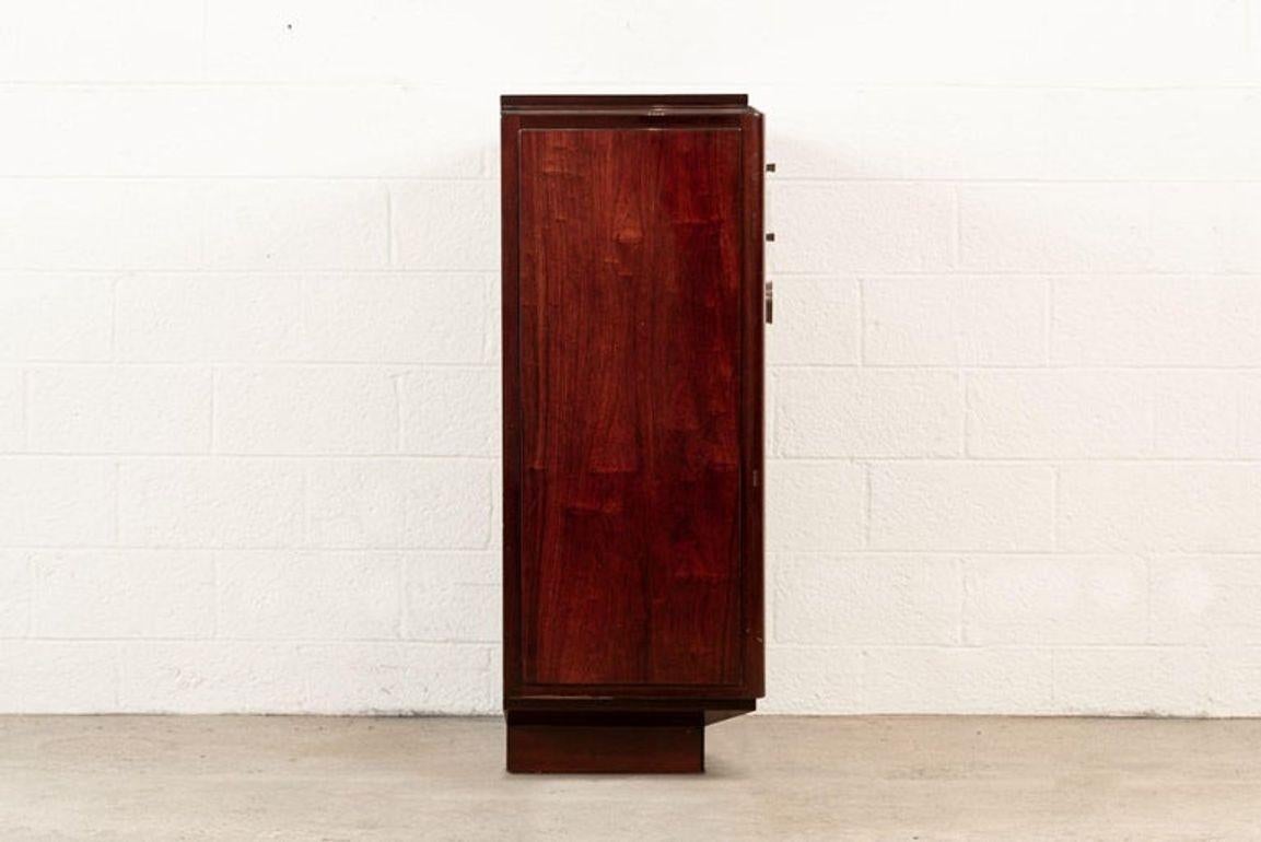 Metà XX secolo Antique Art Deco Wood Sideboard Cabinet or Credenza, Matching Table Available in vendita