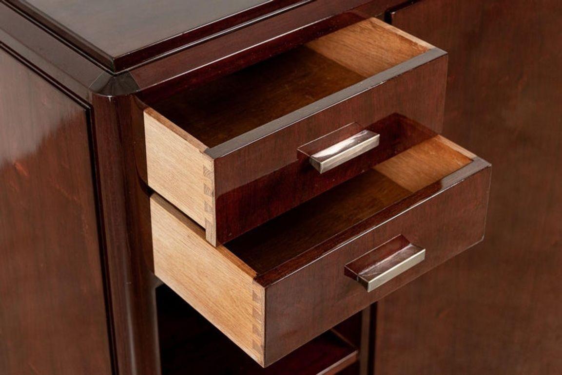 Antique Art Deco Wood Sideboard Cabinet or Credenza, Matching Table Available in vendita 2