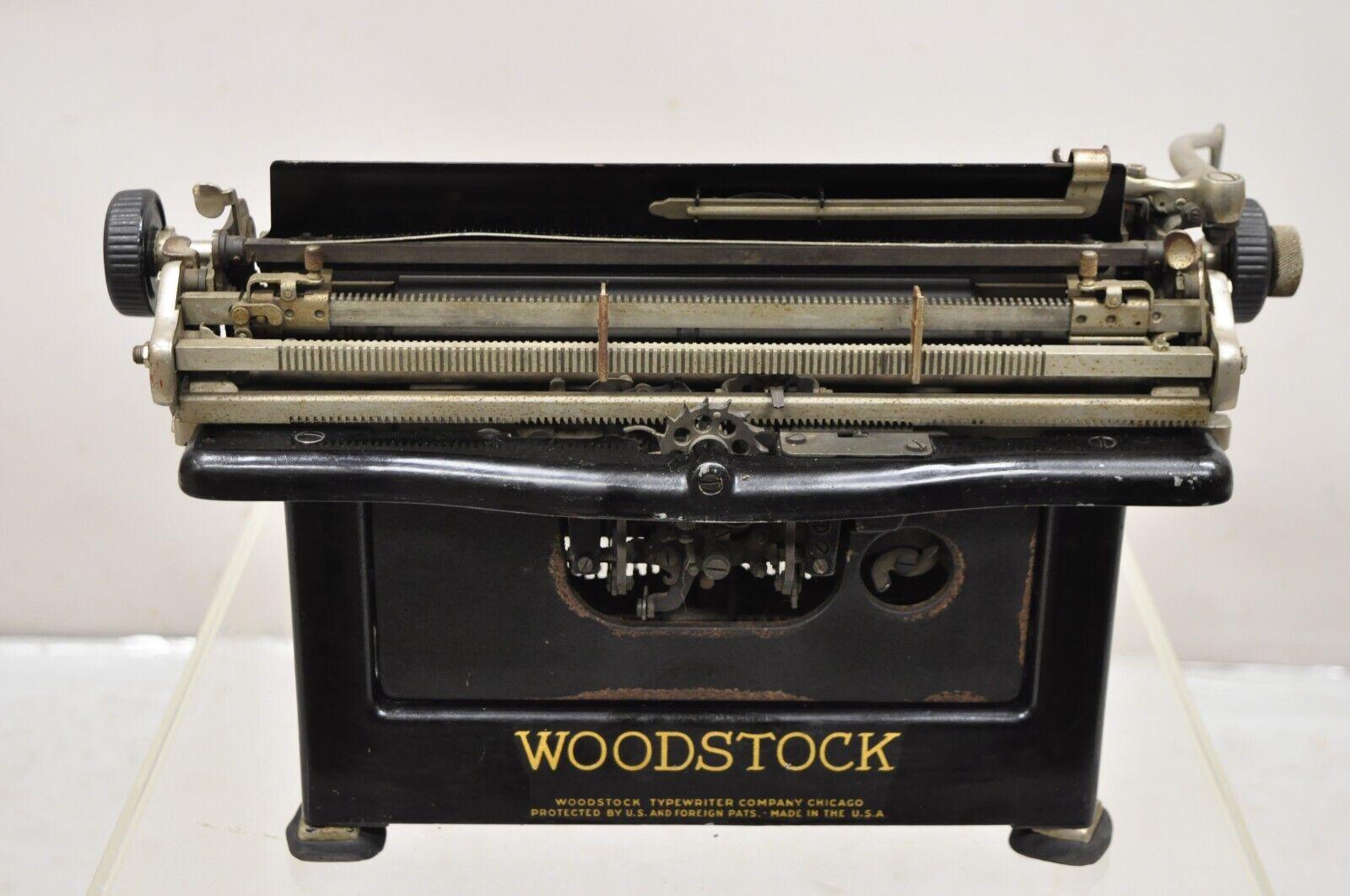 Antike Art Deco Woodstock Handschreibmaschine im Angebot 2