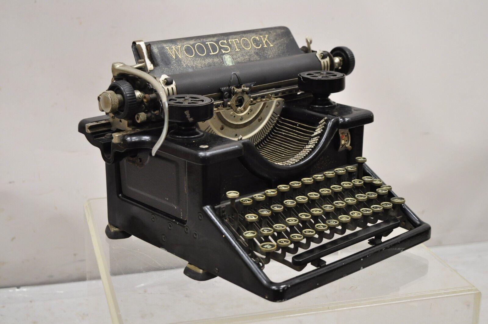 Antike Art Deco Woodstock Handschreibmaschine im Angebot 4