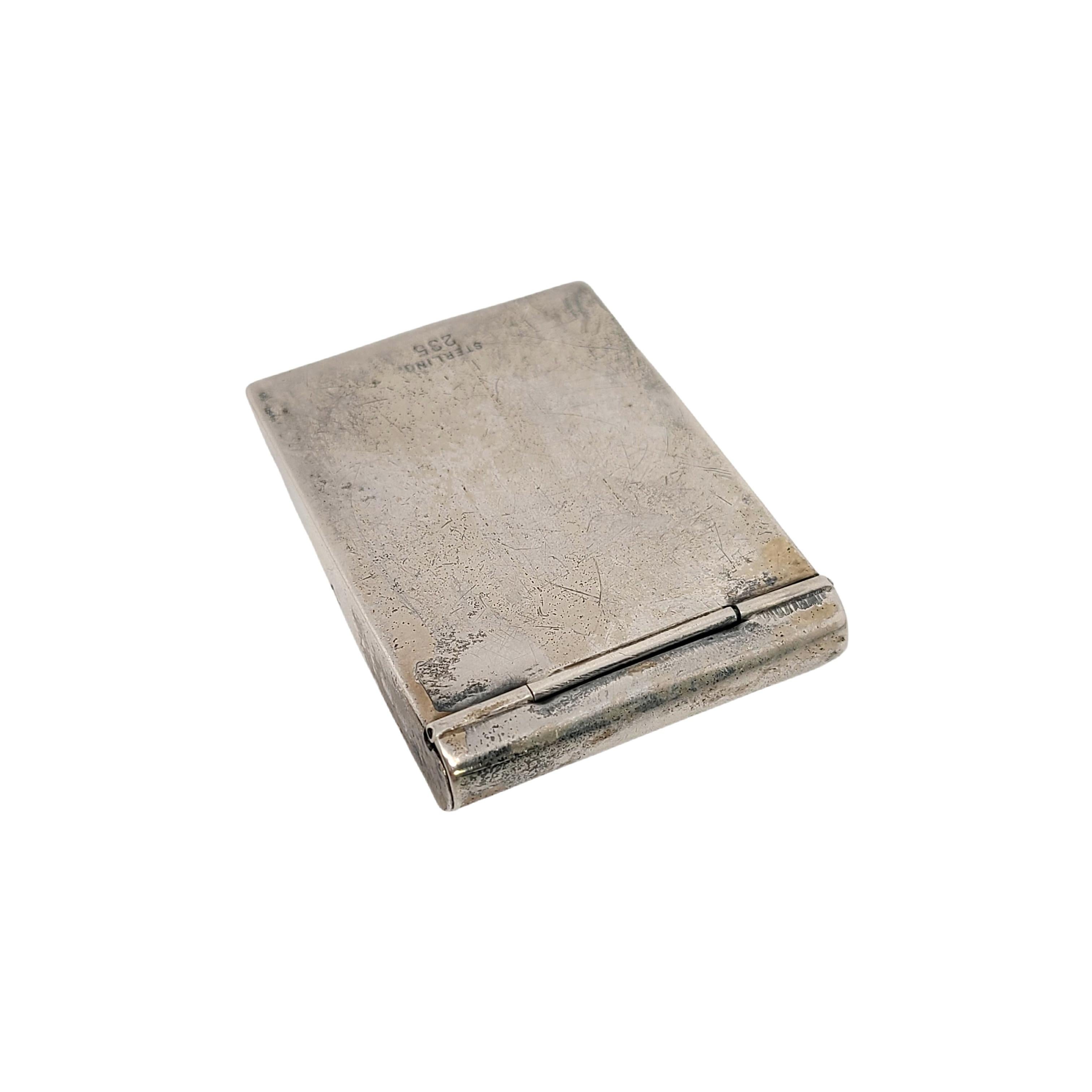 Women's or Men's Art Mfg Co Sterling Silver Match Case with Monogram