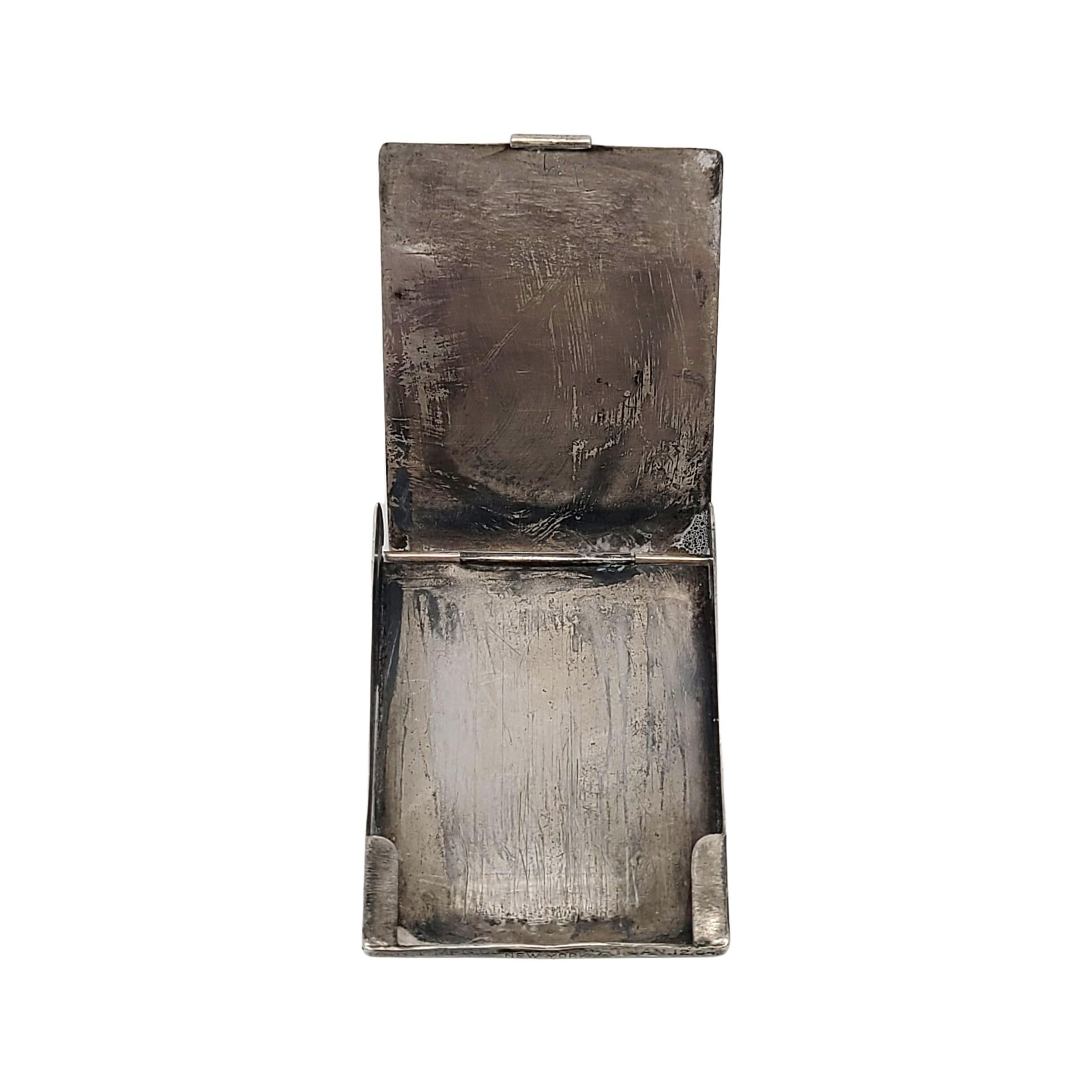 Art Mfg Co Sterling Silver Match Case with Monogram 1