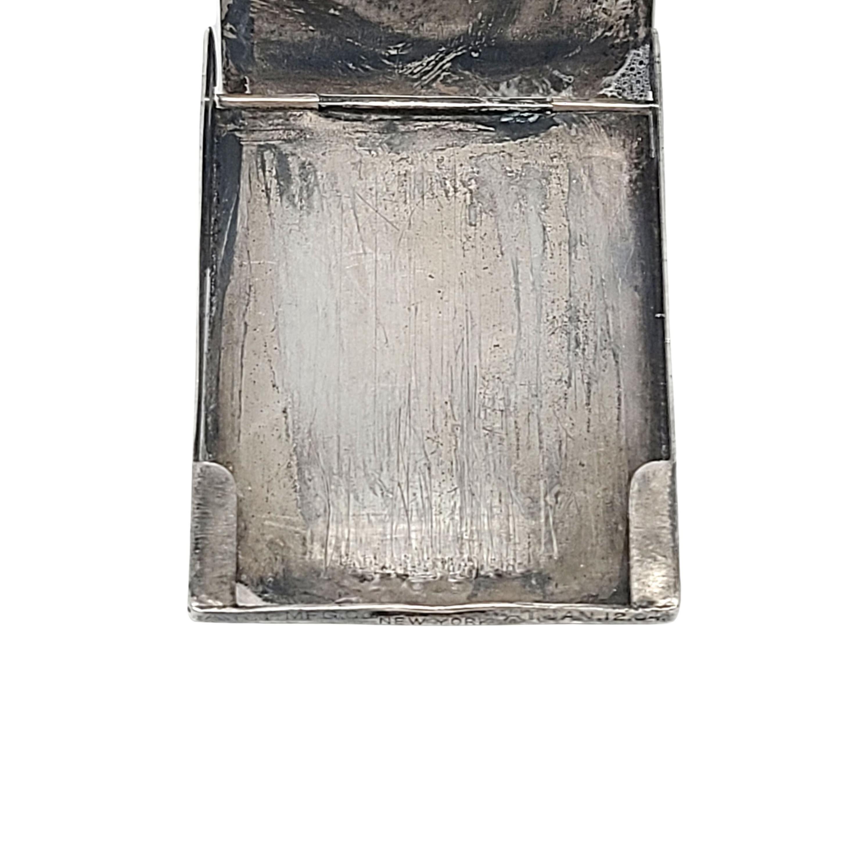 Art Mfg Co Sterling Silver Match Case with Monogram 3