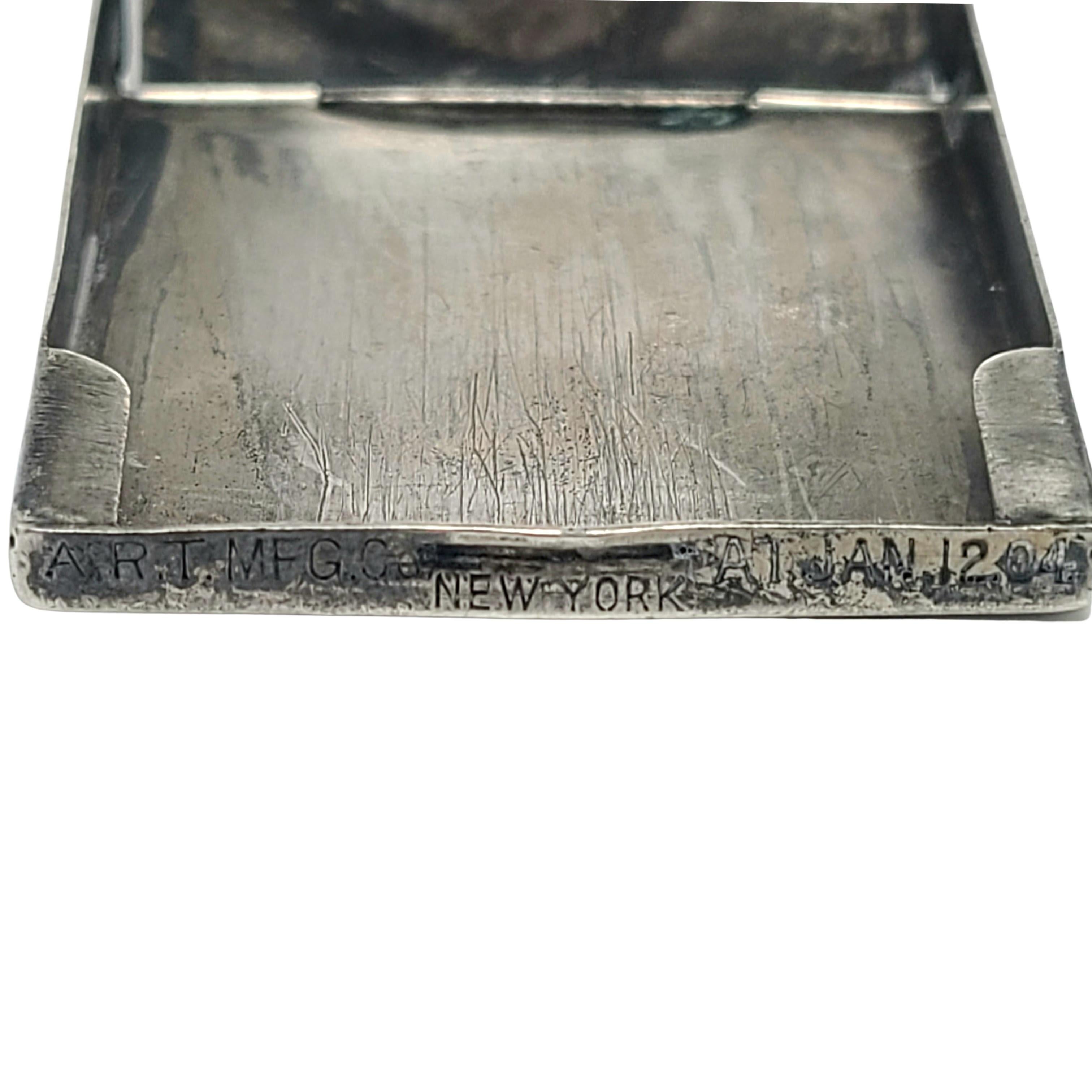 Art Mfg Co Sterling Silver Match Case with Monogram 4