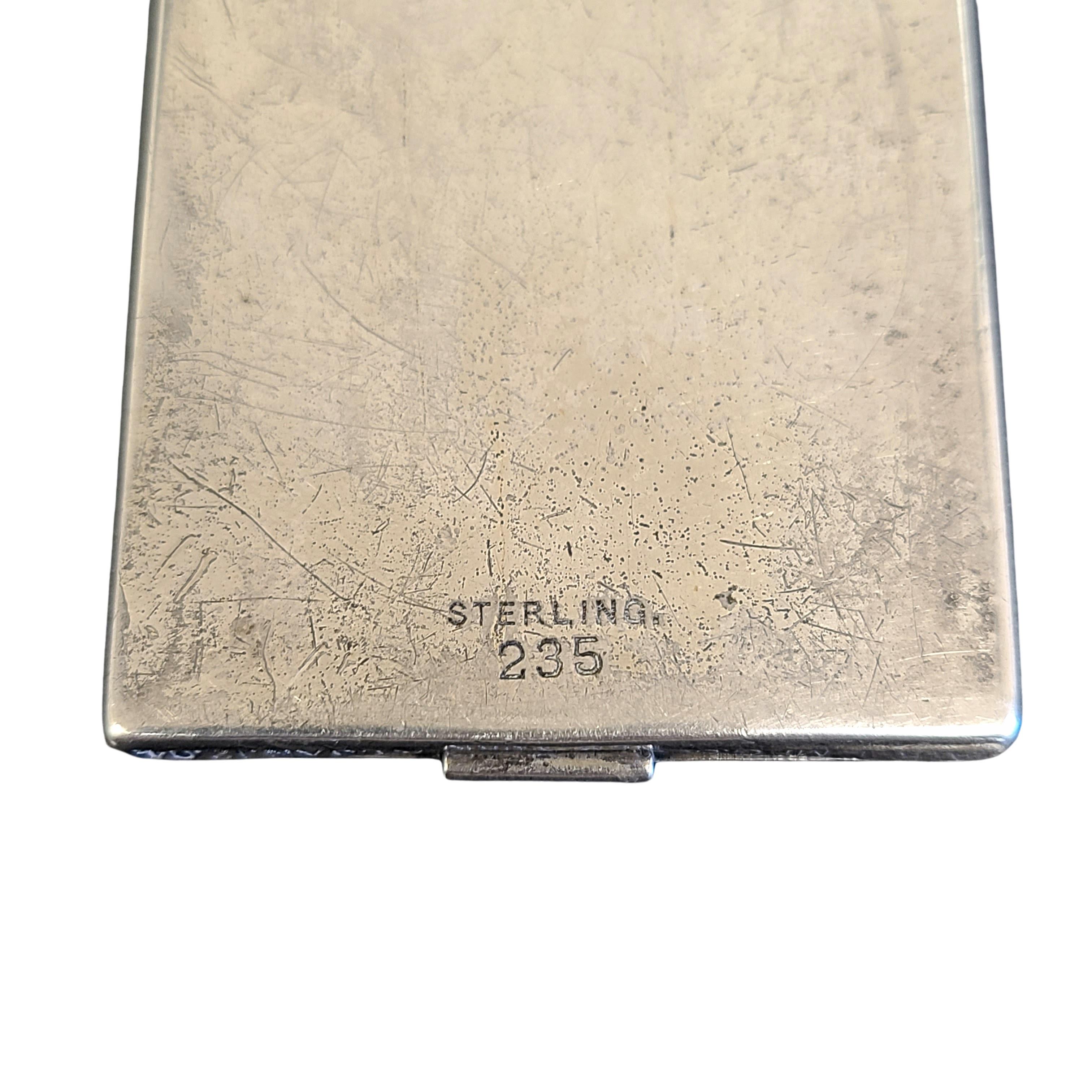 Art Mfg Co Sterling Silver Match Case with Monogram 5