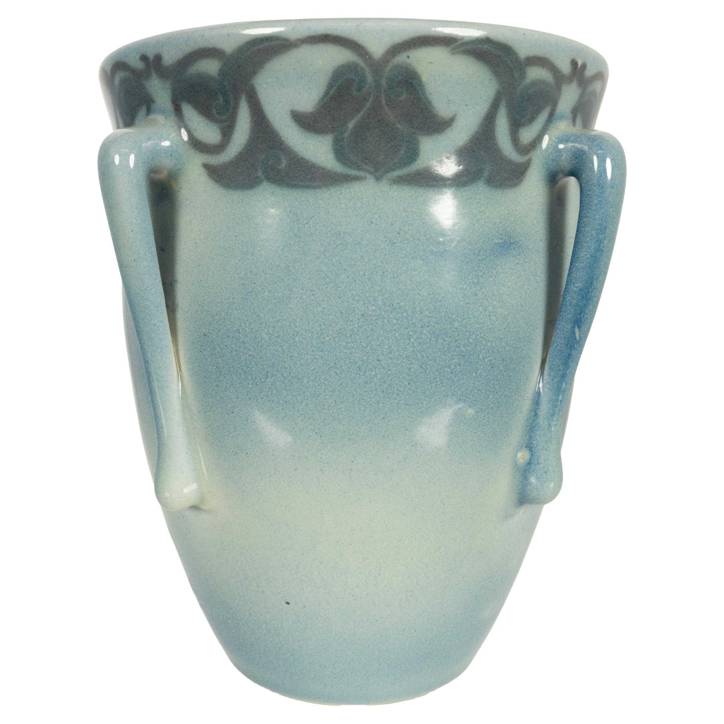 Antique Art Nouveau American Rookwood Pottery Vellum Vase by Lorinda Epply 1915