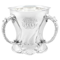 Antique Art Nouveau American Sterling Silver Tyg Presentation / Champagne Cup