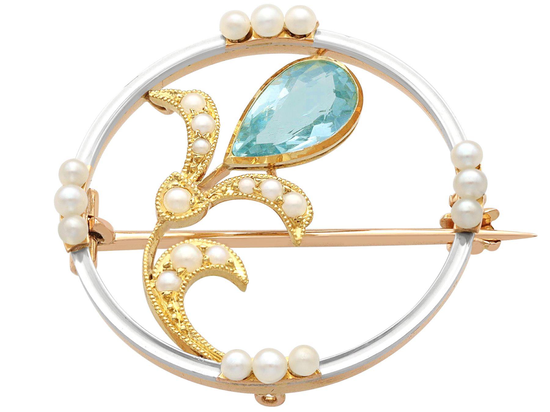 art nouveau broche