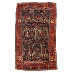 Alfombra antigua Art Nouveau Bijar