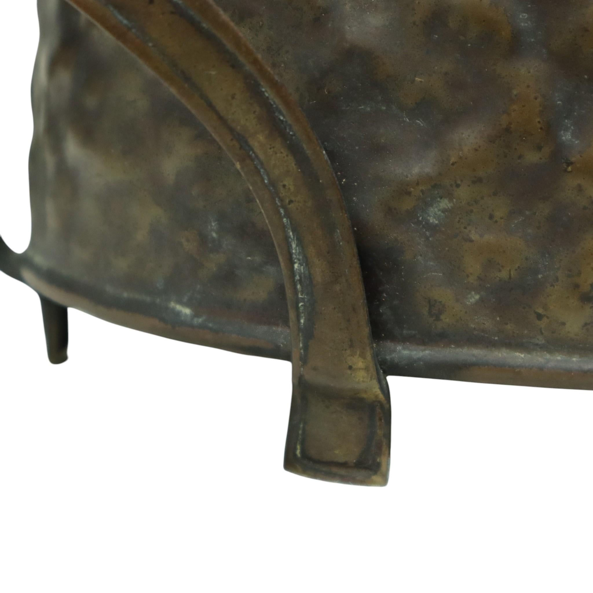 Fioriera Jardinière in ottone Art Nouveau antica in vendita 8