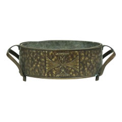 Antique Art Nouveau Brass Jardinière Planter
