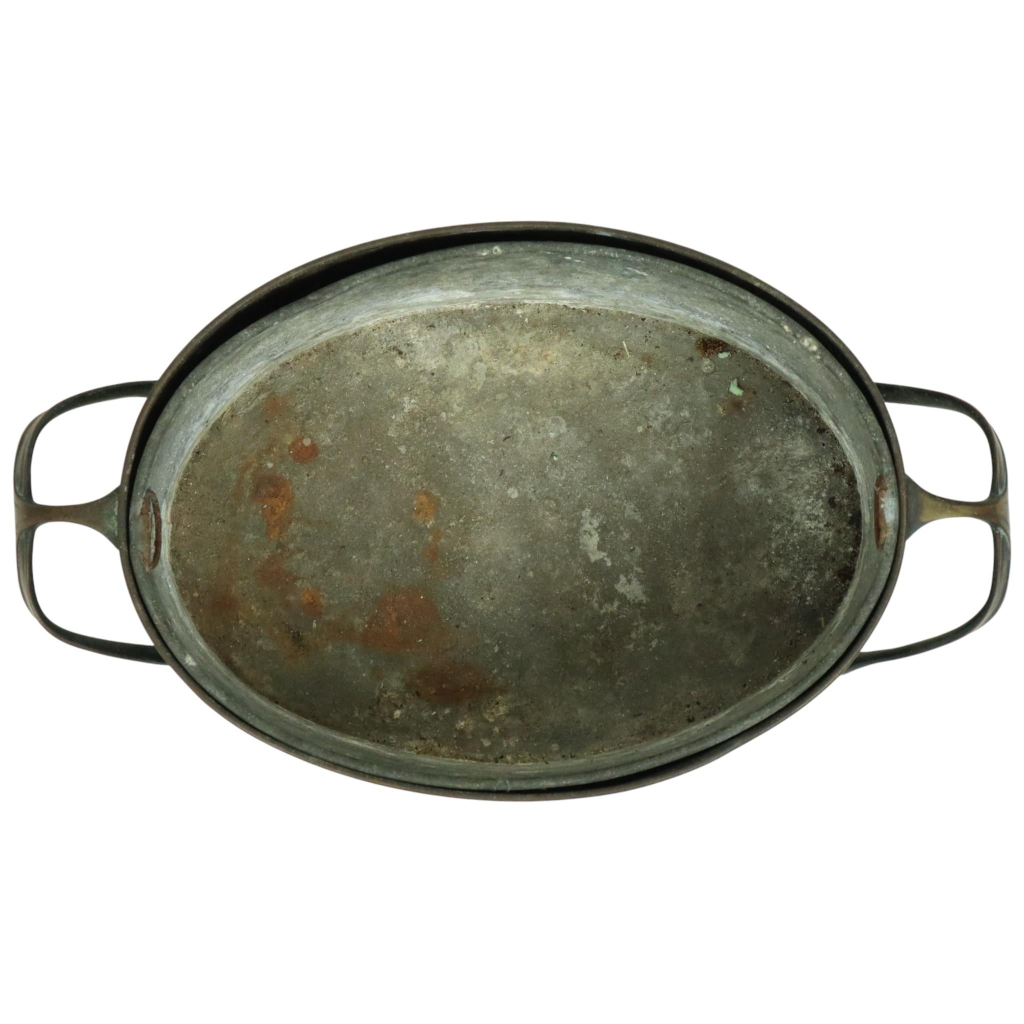 Fioriera Jardinière in ottone Art Nouveau antica in vendita 2