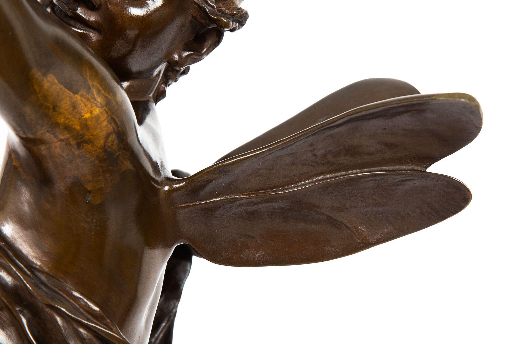 Sculpture ancienne en bronze Art nouveau « La Danse » d'Eugène Delaplanche en vente 13