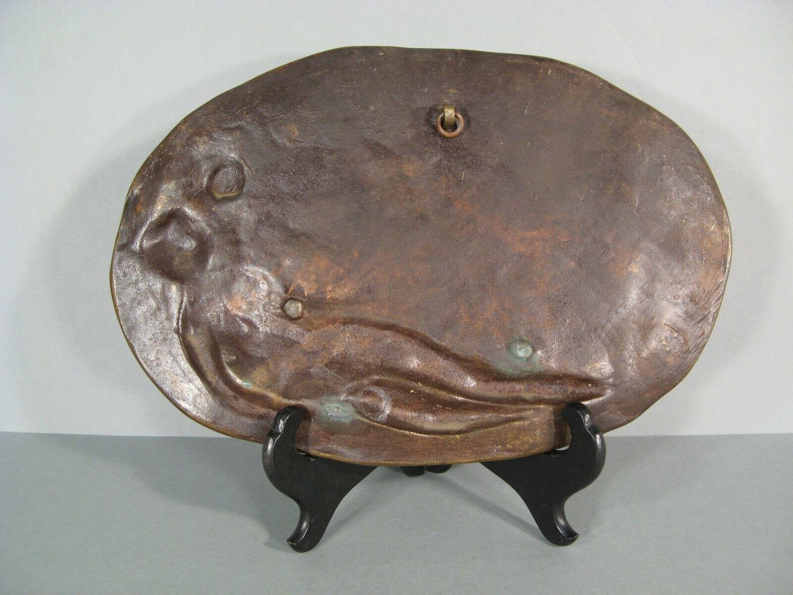 Antique Art Nouveau Bronze Tray 