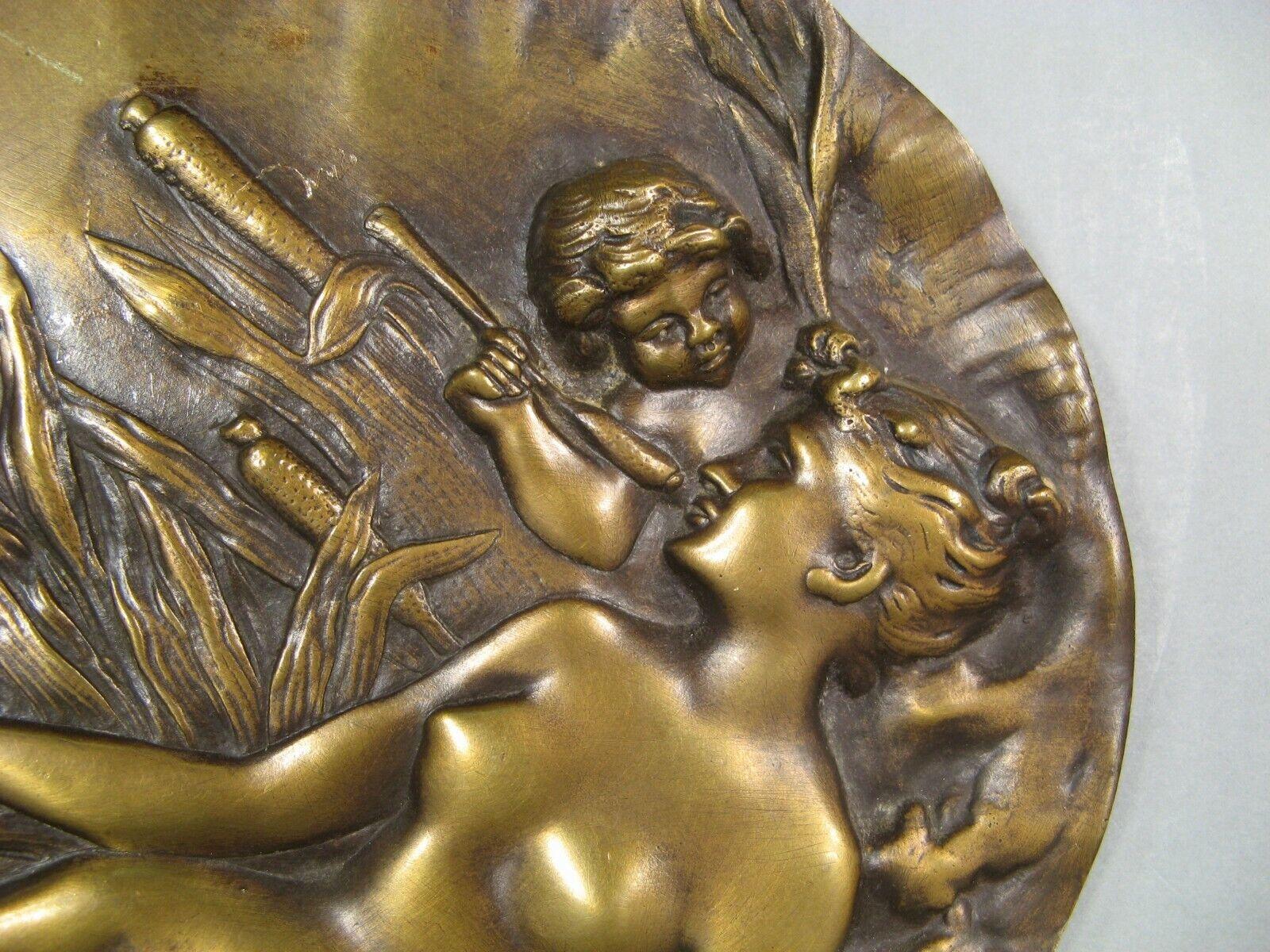 Antique Art Nouveau Bronze Tray 